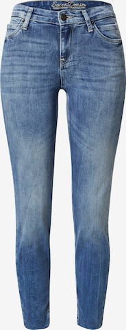 Soccx גזרת סלים ג'ינס 'HE:NY' בכחול: מלפנים