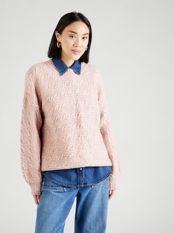 ABOUT YOU Sweater 'Deborah' in Pink: front