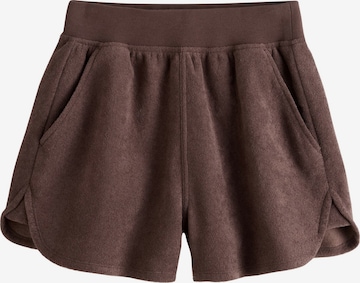 Next Kalhoty – hnědá: přední strana