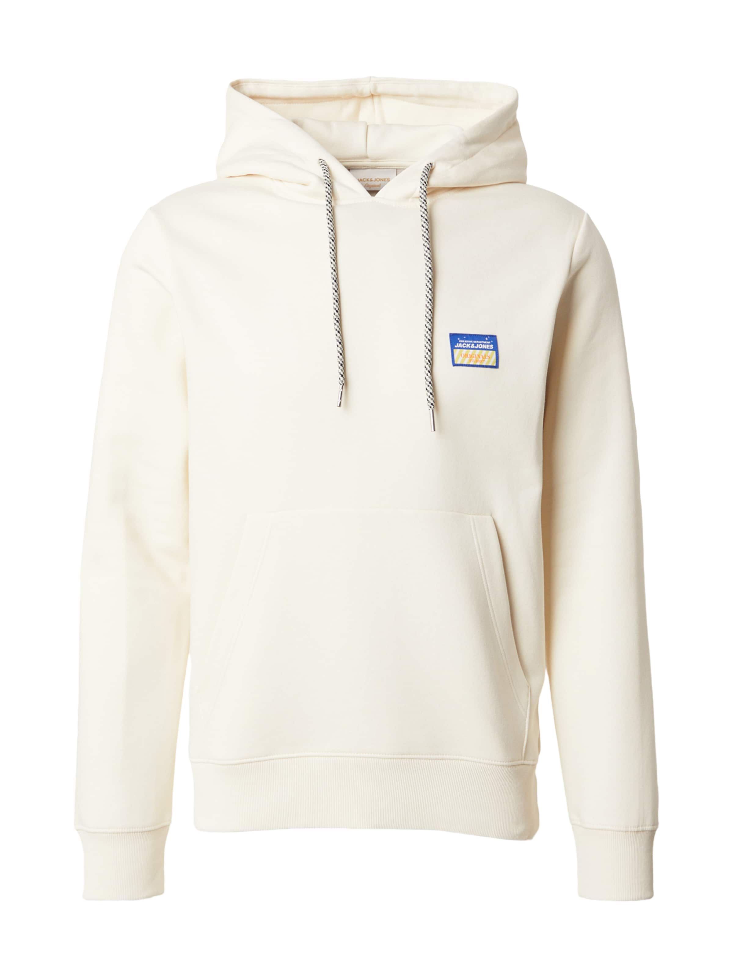 JACK & JONES Sweatshirt 'JORPOCKY' i S i naturhvid, Produktvisning