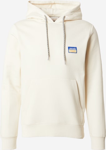 JACK & JONES Sweatshirt 'JORPOCKY' i vit: framsida