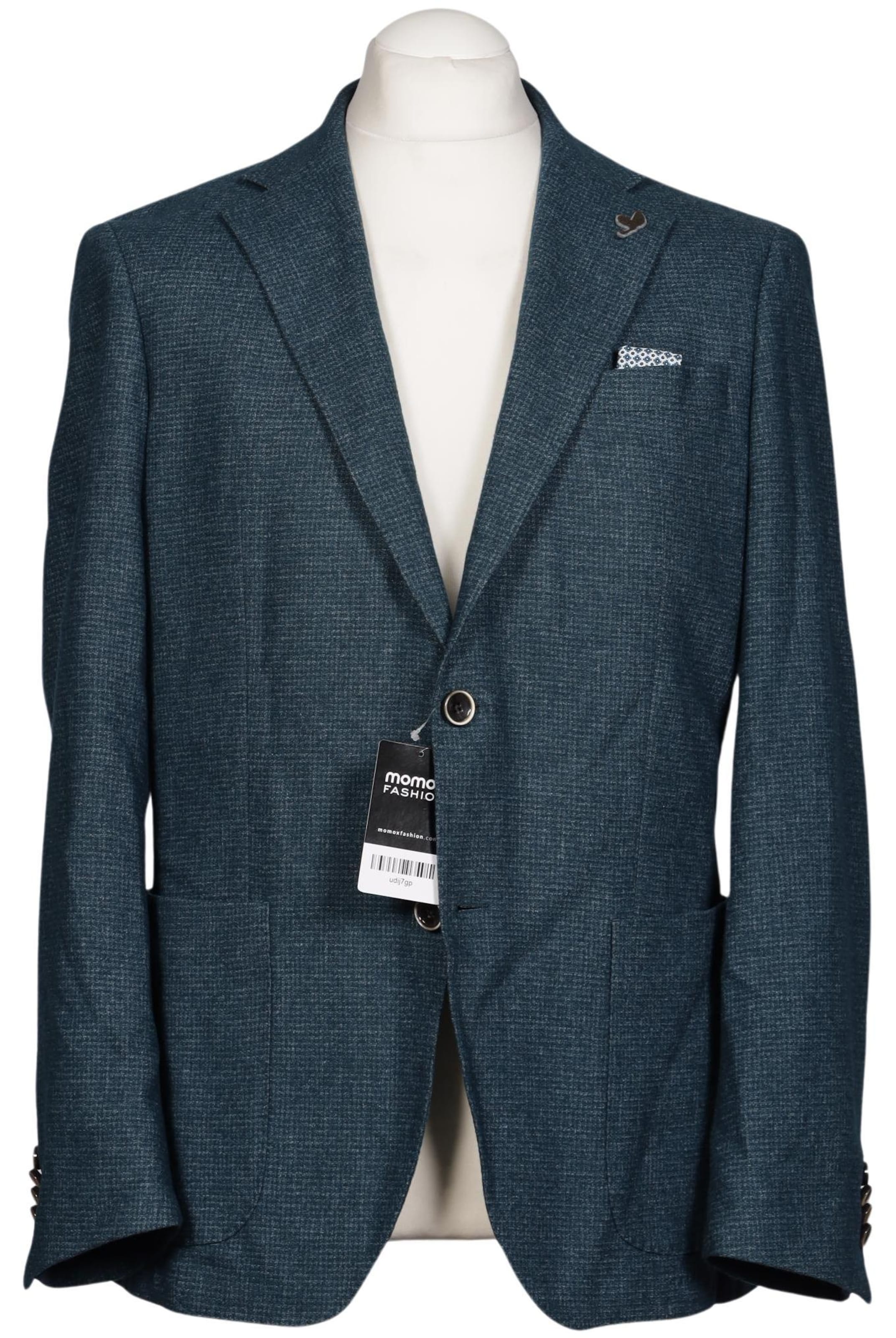 RENÉ LEZARD Suit Jacket in M-L in Blue: front
