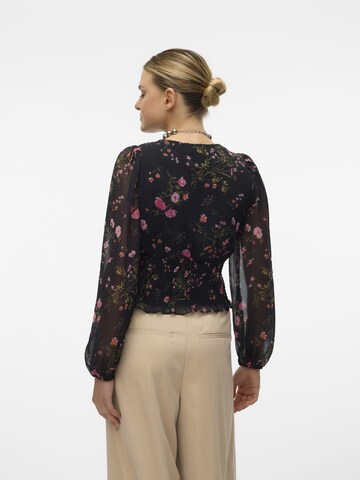 VERO MODA Blouse 'Rosa' in Zwart