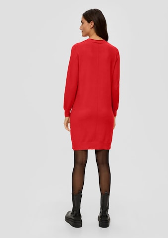 s.Oliver Knitted dress in Red