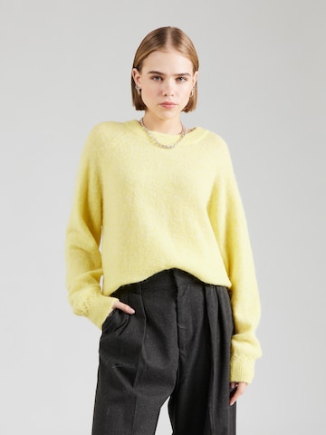 NÜMPH - Pullover 'RIETTE' em amarelo: frente