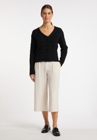 usha WHITE LABEL Knit Cardigan in Black