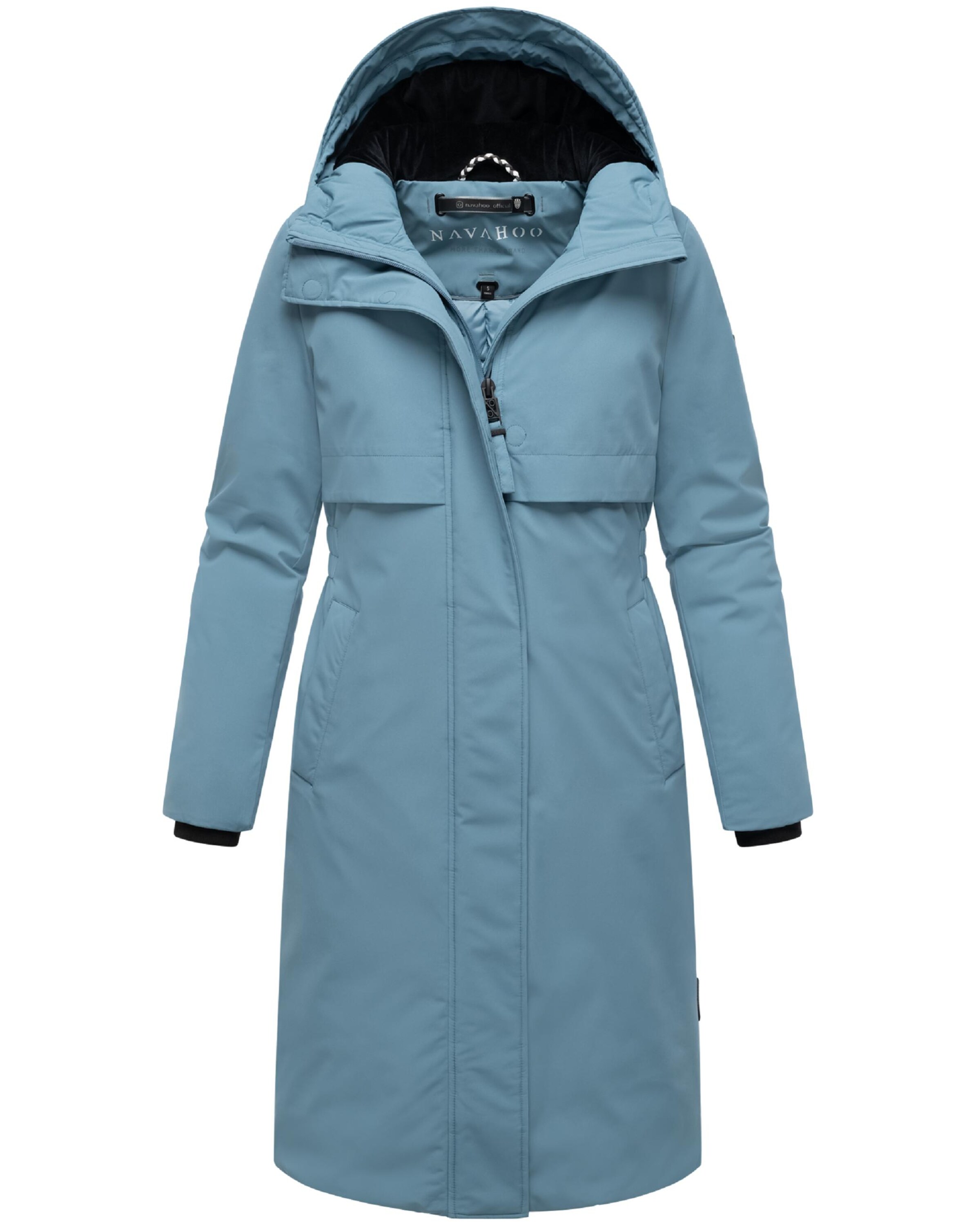 NAVAHOO Wintermantel 'Eismelodie 14' in Blauw