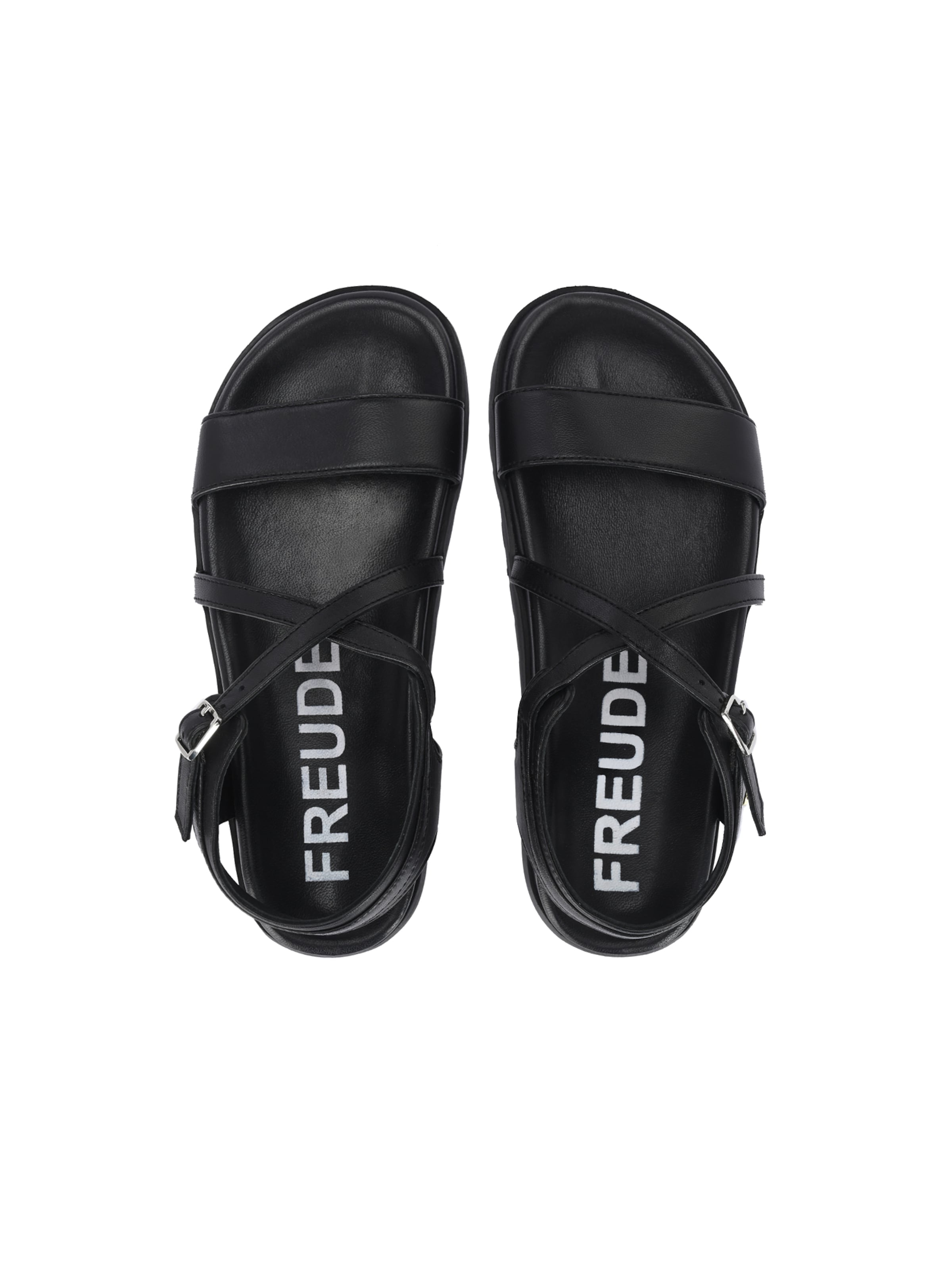 FREUDE Sandalen met riem 'AMELINE' in Zwart