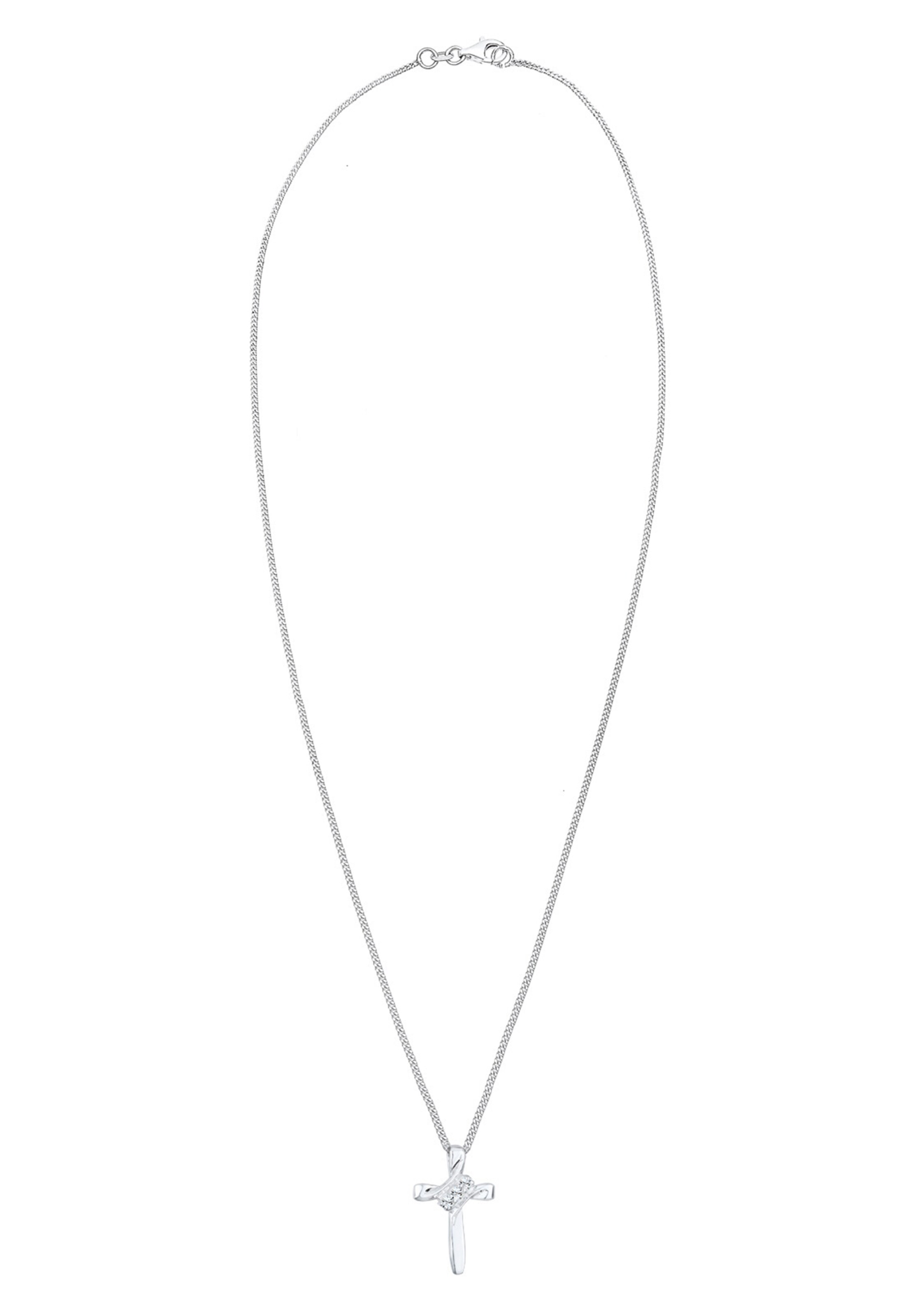 ELLI Цепочка 'Kreuz' в Серебристый: спереди