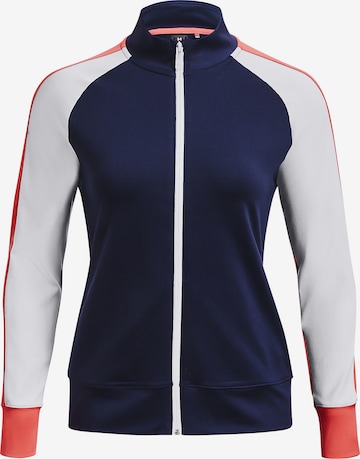 UNDER ARMOUR Athletic Zip-Up Hoodie 'Storm' in Blue: front