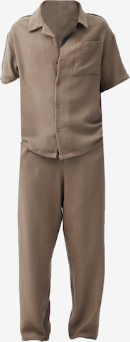 VAMOS CLO Trousers 'Tarn' in Brown: front