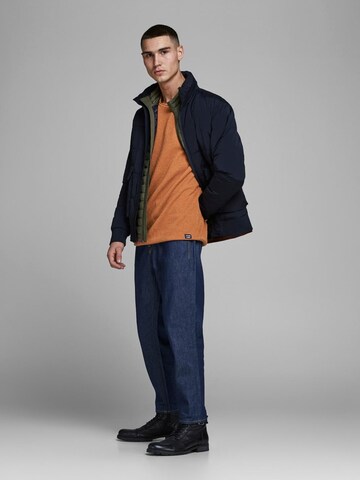 JACK & JONES Regular Fit Pullover 'Hill' in Braun