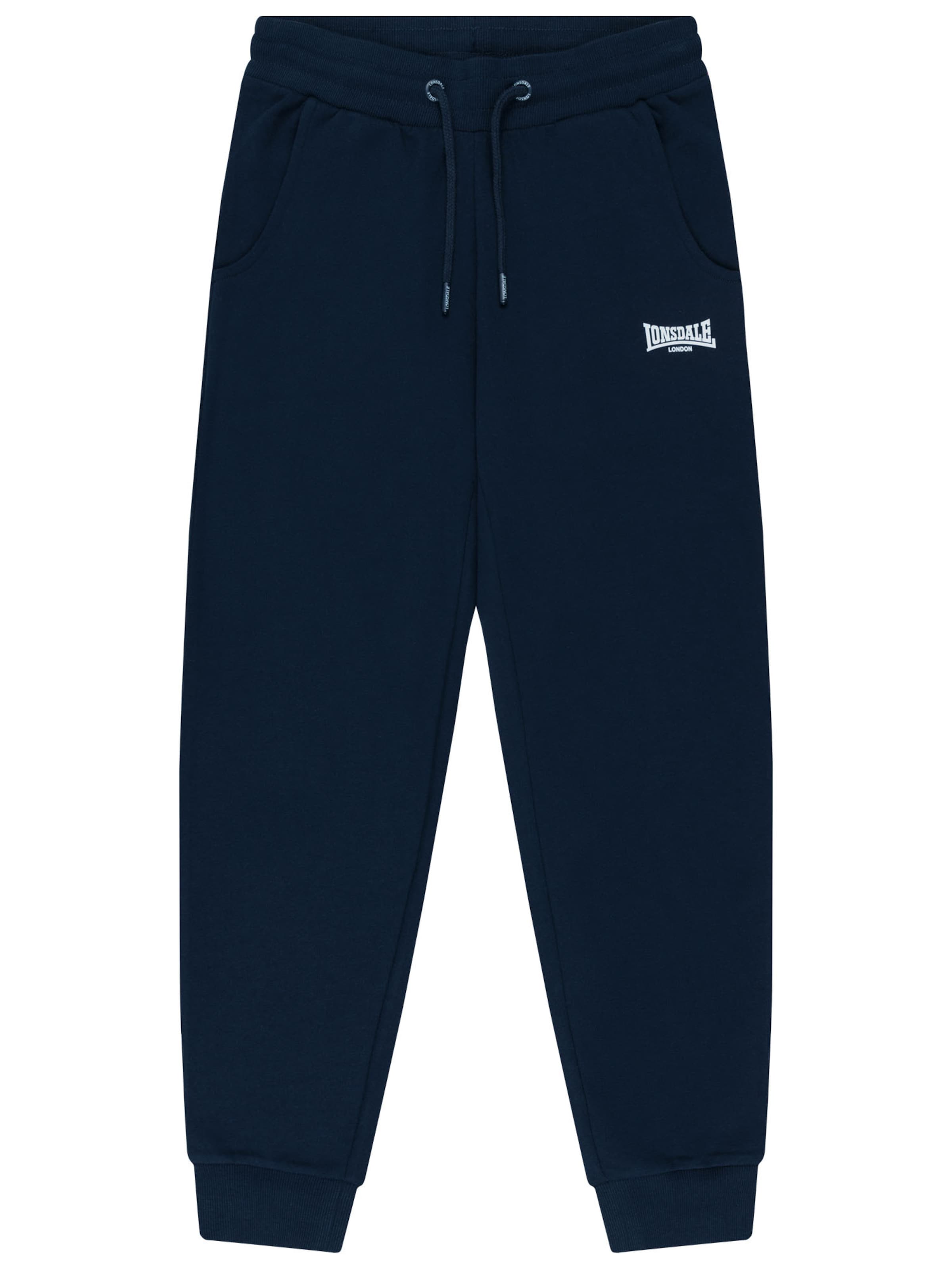 Regular Pantalon de sport 'Weycroft' LONSDALE en bleu : devant