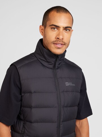 JACK WOLFSKIN Vest 'ATHER' in Black