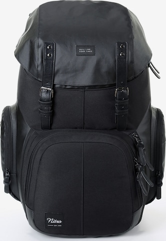 NitroBags Backpack in Black: front