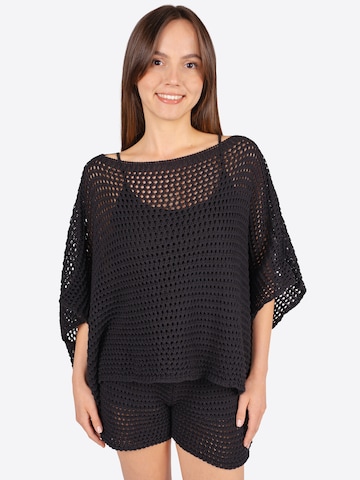 Pull-over 'Zuri' Seasons of April en noir : devant
