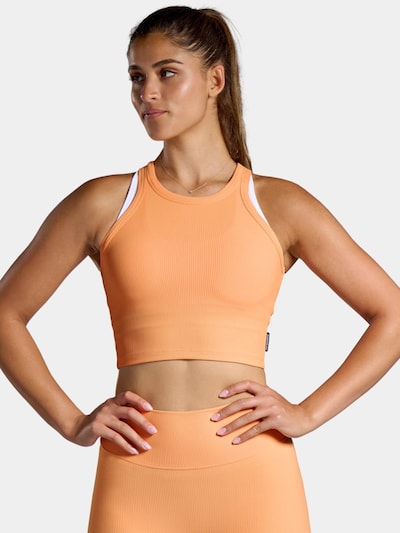 nordicdots Sporttop 'Rib' in XS in de kleur Oranje, Productweergave