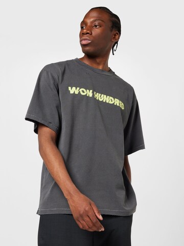 Won Hundred Shirt 'LA Staggered' in Zwart: voorkant