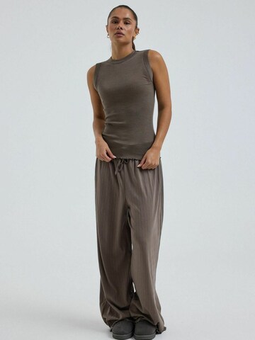 Seamless Basic Top ' Wooly ' – hnědá