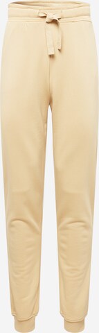 Resteröds Tapered Broek 'BAMBOO' in Beige: voorkant