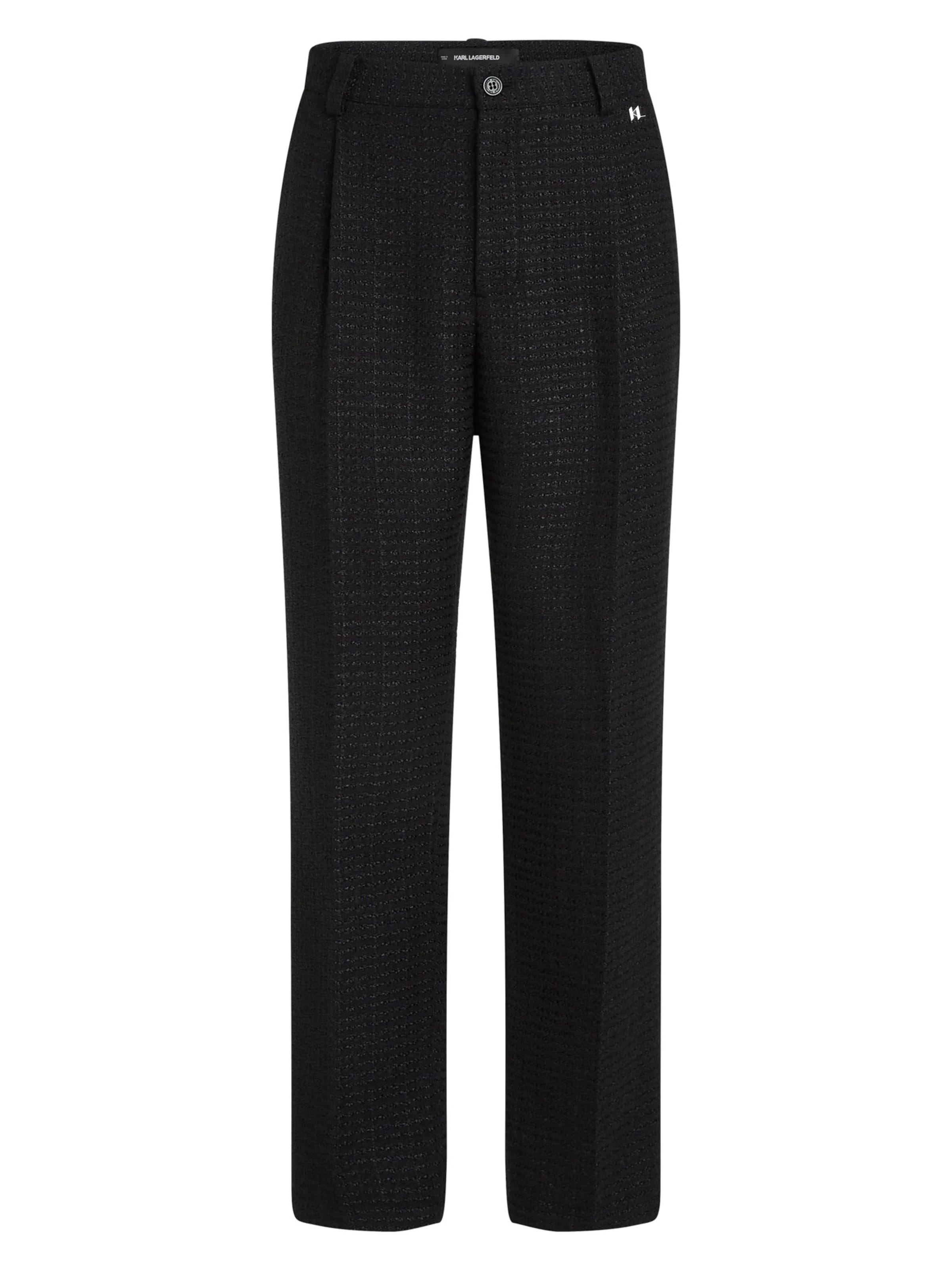 Karl Lagerfeld Regular Chinohose in Schwarz: Vorderseite