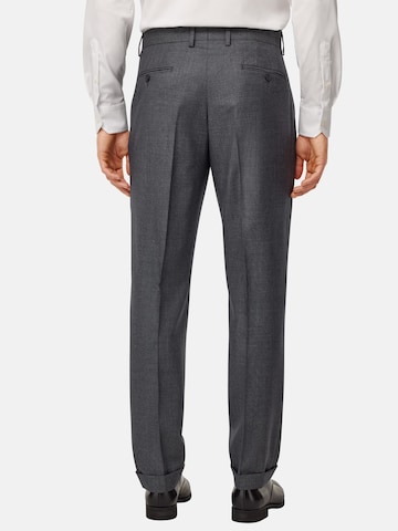 Boggi Milano Slim fit Trousers with creases in Grey