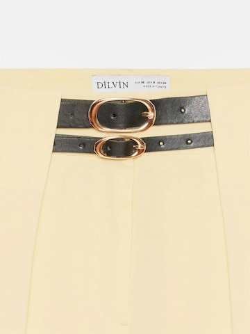 Dilvin Wide leg Pants in Yellow