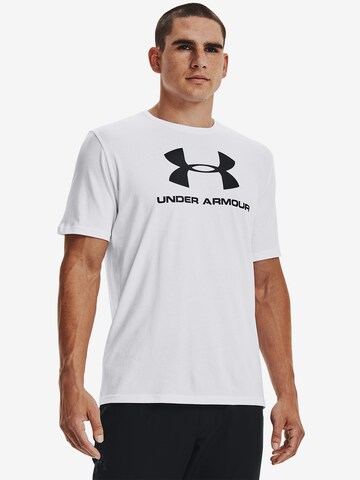 UNDER ARMOUR Regular fit Funktionstopp i vit: framsida