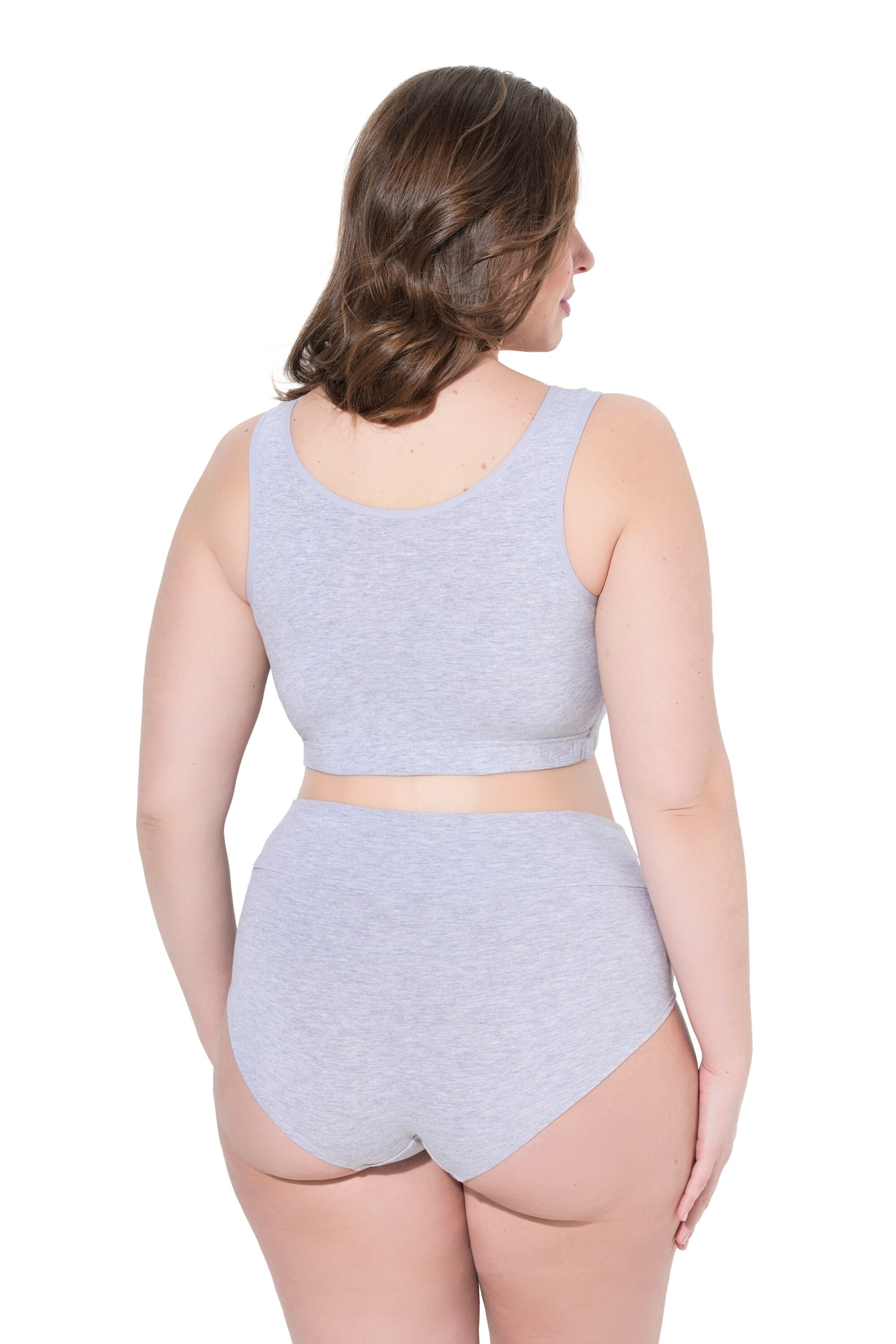 Ulla Popken Bralette Bra in Grey