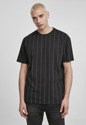 Urban Classics Regular fit Shirt in Zwart: voorkant