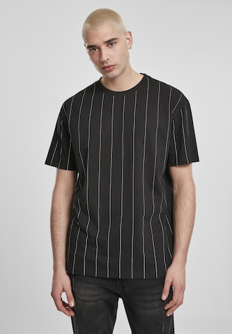 Urban ClassicsRegular Fit Majica - crna boja: prednji dio