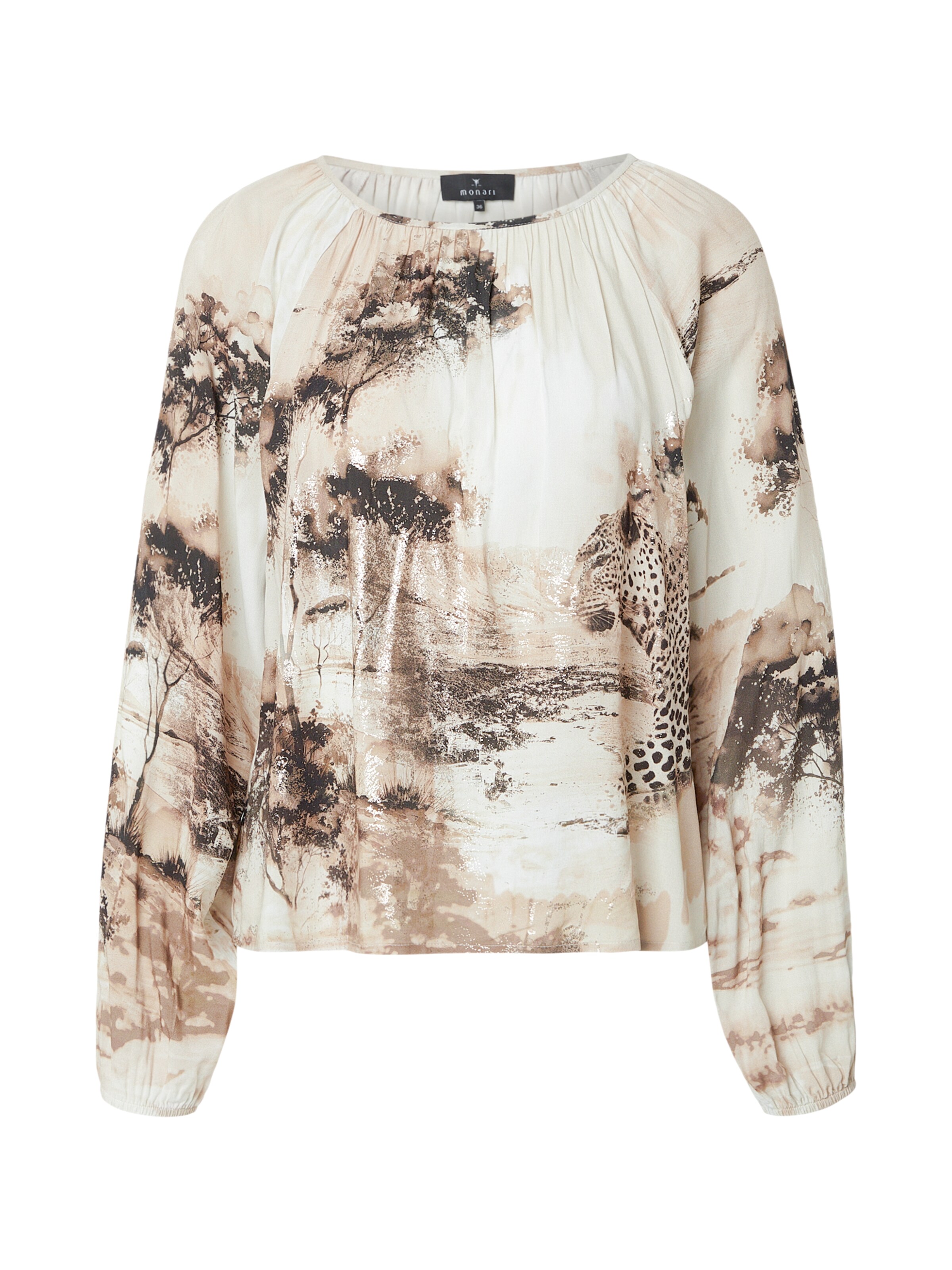 balts monari Blūze: no priekšpuses