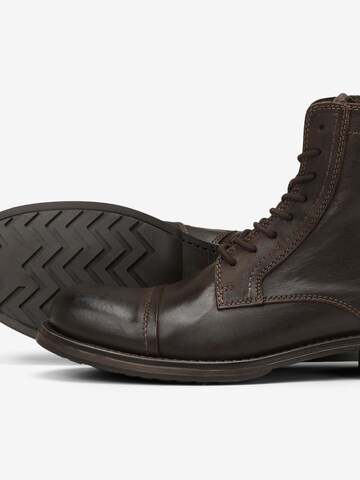 JACK & JONES - Botas con cordones 'Russel' en marrón