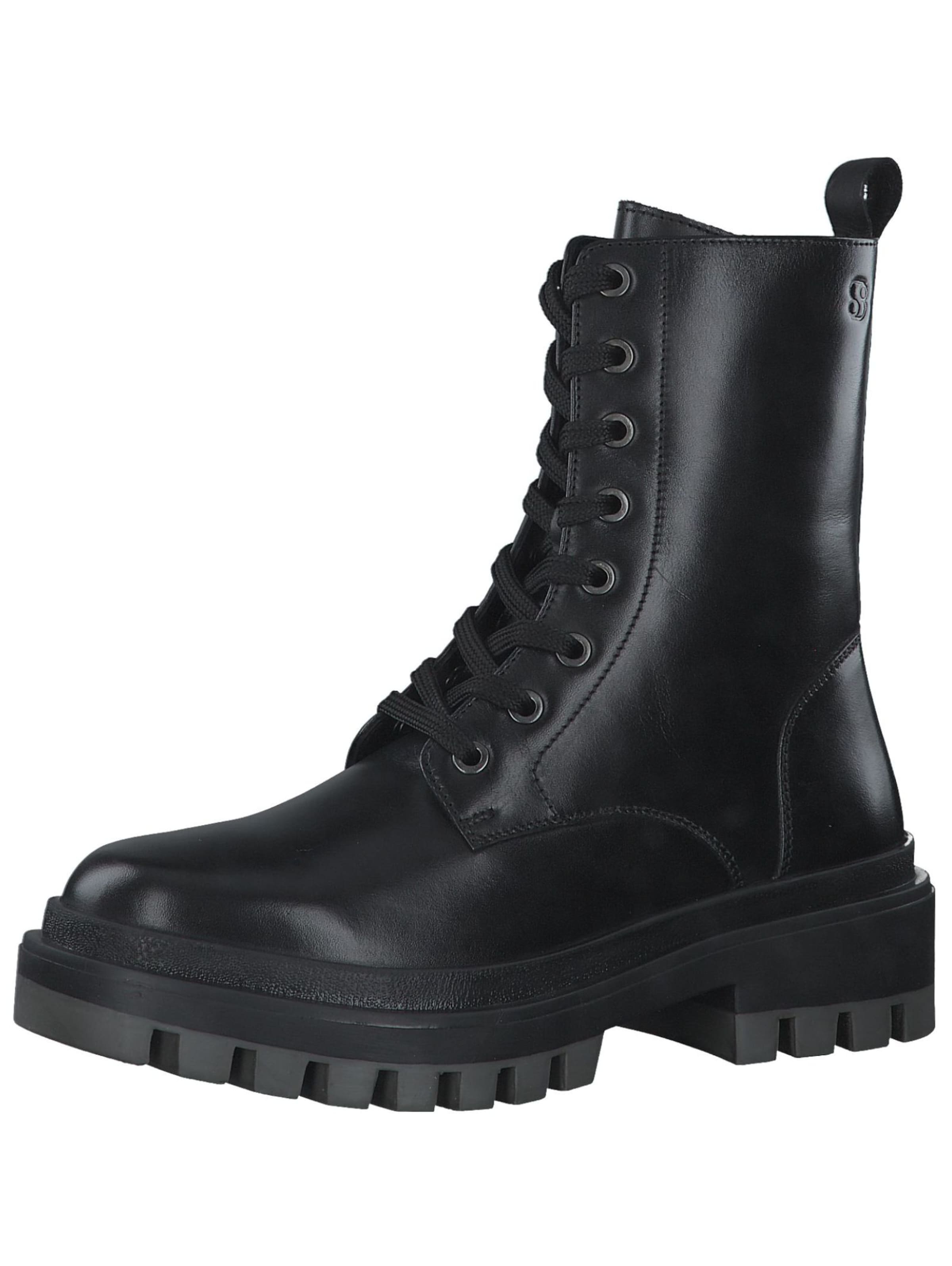 Bottines à lacets s.Oliver en noir : devant