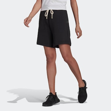 ADIDAS SPORTSWEAR Wide Leg Shorts in Schwarz: predná strana