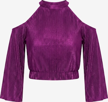 Ulla Popken Shirt in Lila: Vorderseite