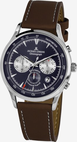 Jacques Lemans Analog Watch in Brown: front