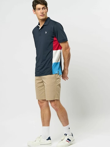 U.S. POLO ASSN. regular Lærredsbukser 'Lasse' i beige