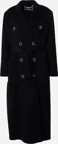Elisabetta Franchi Between-Seasons Coat in Black: front