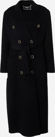 Manteau mi-saison Elisabetta Franchi en noir : devant