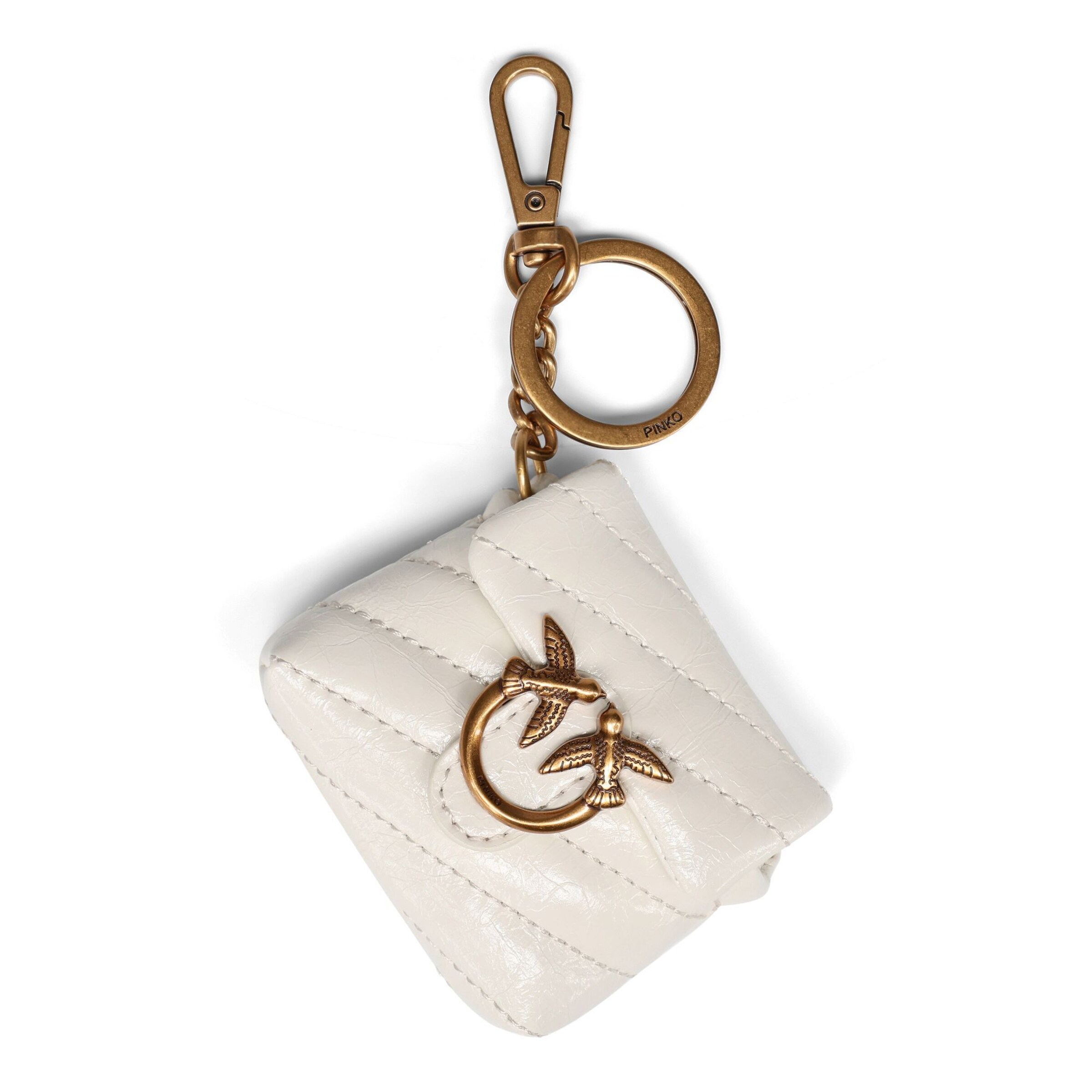 PINKO Case 'Airpods Love' in Weiß: Vorderseite