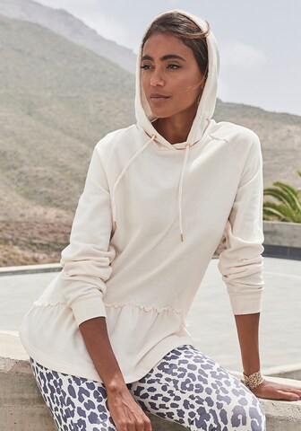 Sweat-shirt LASCANA en blanc