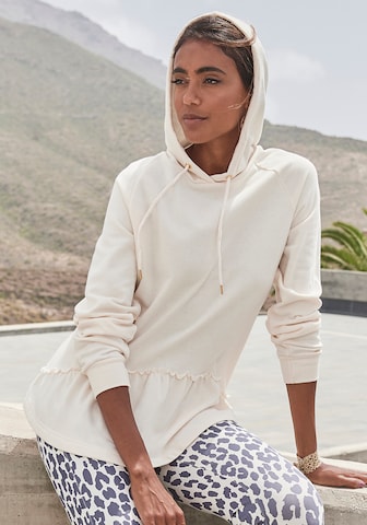 Sweat-shirt LASCANA en blanc