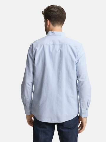 Coupe regular Chemise TOM TAILOR en bleu