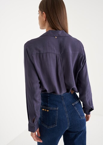 Chemisier 'CAMPBELL' Camomilla en bleu