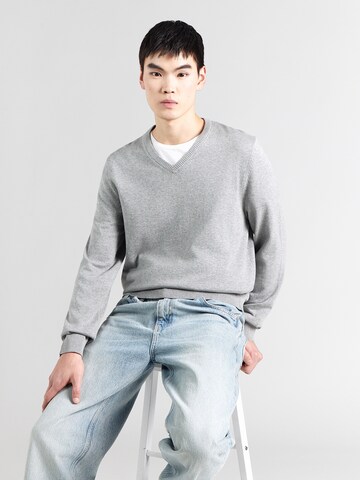 Pull-over LERROS en gris : devant