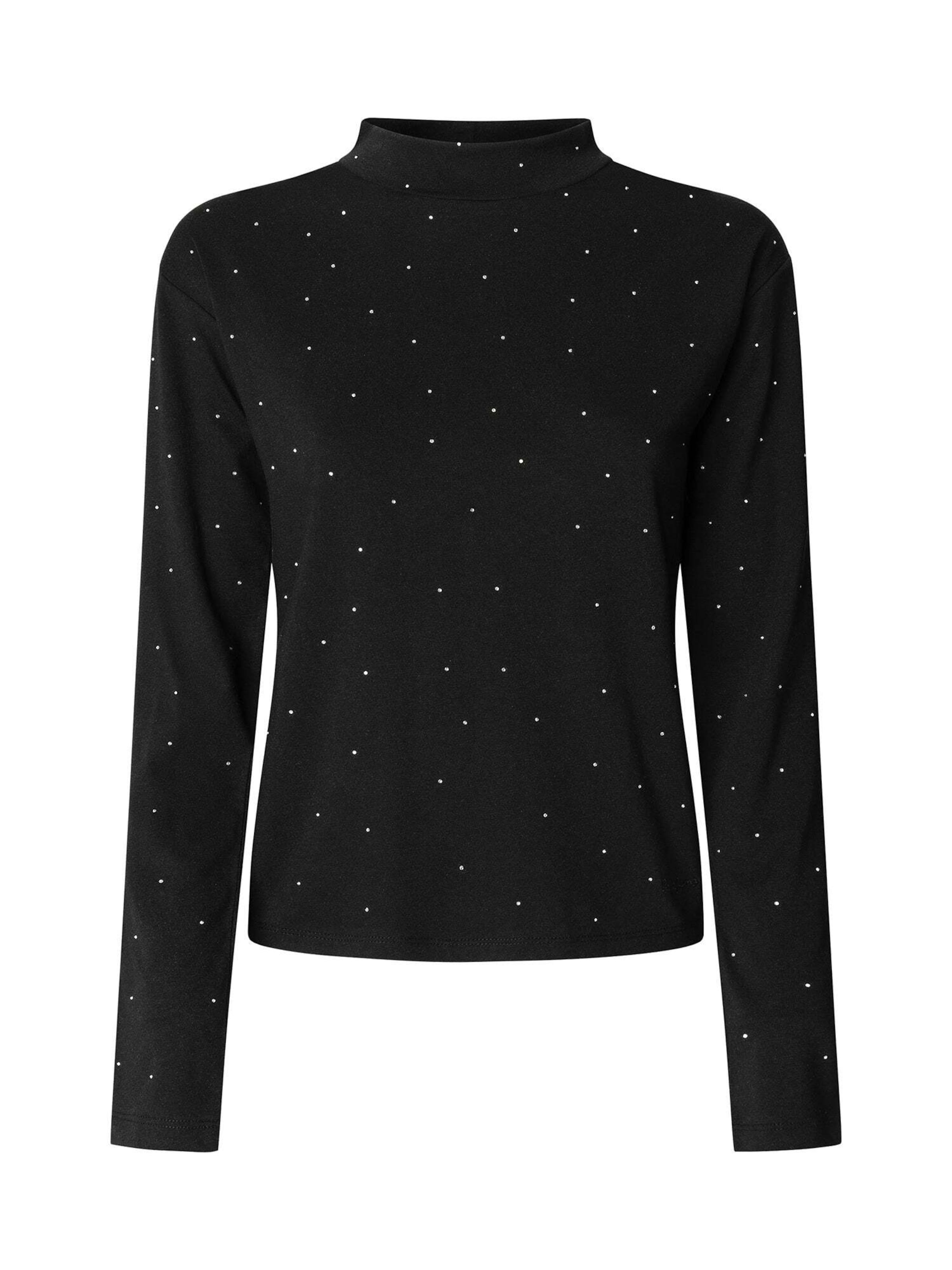 Pepe Jeans T-shirt 'Bunna' en noir / argent, Vue avec produit