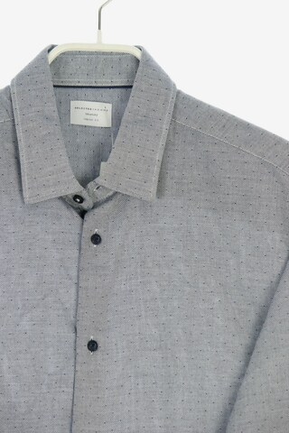SELECTED HOMME Button Up Shirt in L in Grey