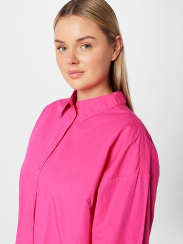 ONLY Carmakoma Bluse 'Minsa' i pink