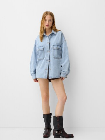 Bershka Bluse in Blau